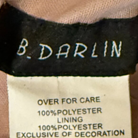 B. Darlin Womens Shimmering Silver Sleeveless Party Dress Size 3/4 - Picture 2 of 12